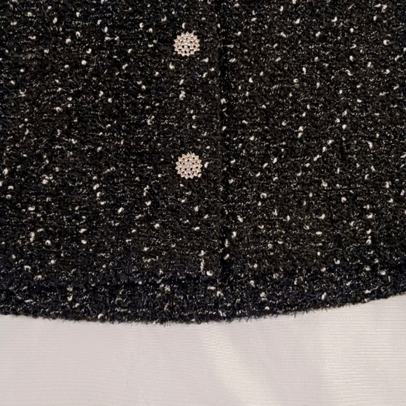 Express Women's High Waisted Jewel Embellished Tweed Mini Skirt Size 6 - Picture 4 of 7